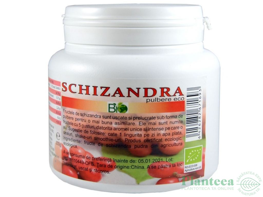 Pulbere schizandra eco 200g - DECO ITALIA