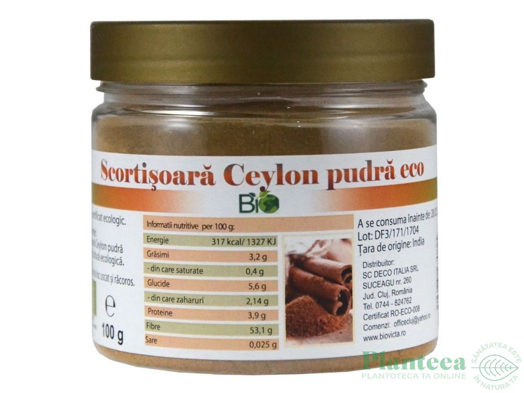Condiment scortisoara macinata Ceylon eco 100g - DECO ITALIA