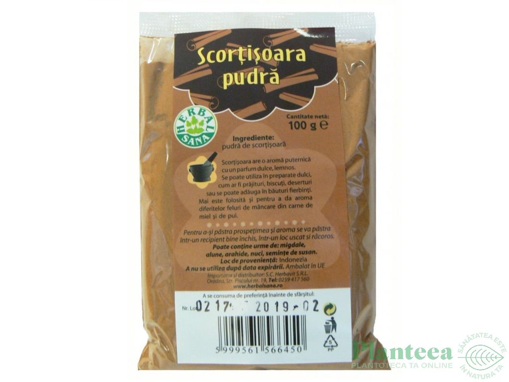 Condiment scortisoara macinata 100g - HERBAL SANA