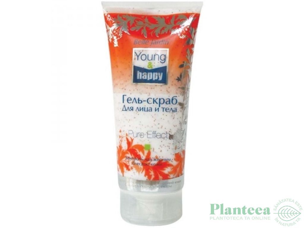 Scrub fata corp efect matifiant Young Happy 200ml - BELLE JARDIN