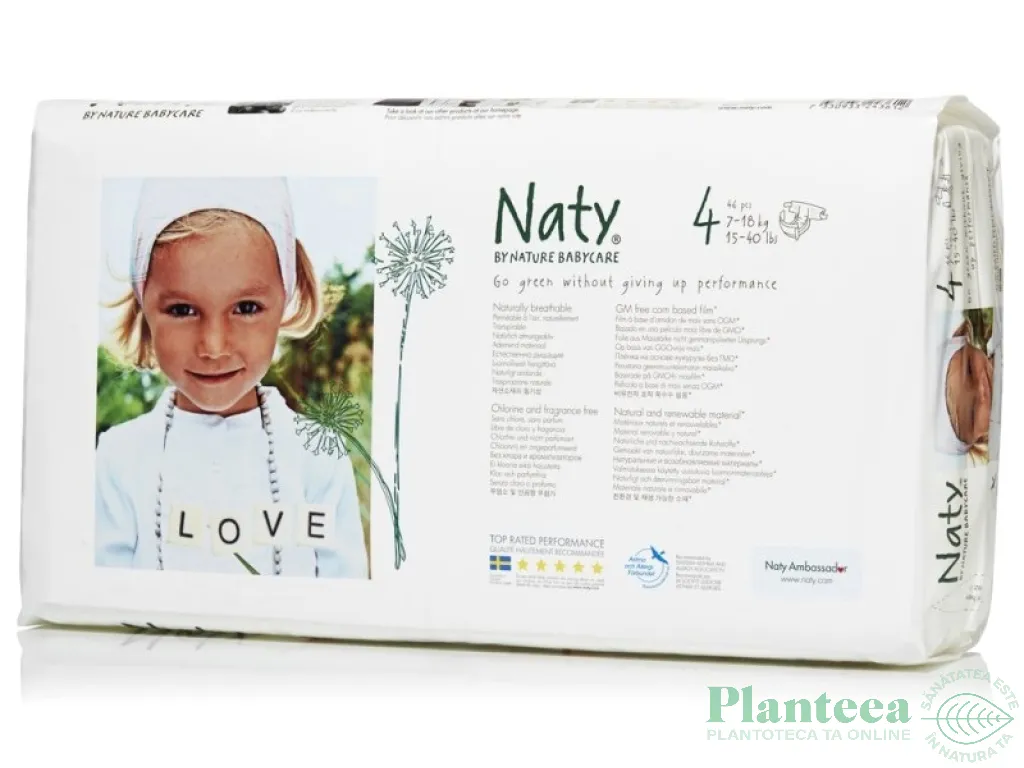 Scutece eco nr4 {7~18kg} 46b - NATY