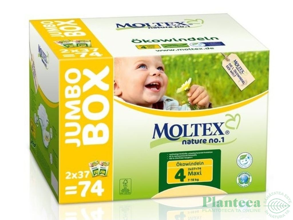 Scutece naturale nr4 maxi {7~18kg} 74b - MOLTEX