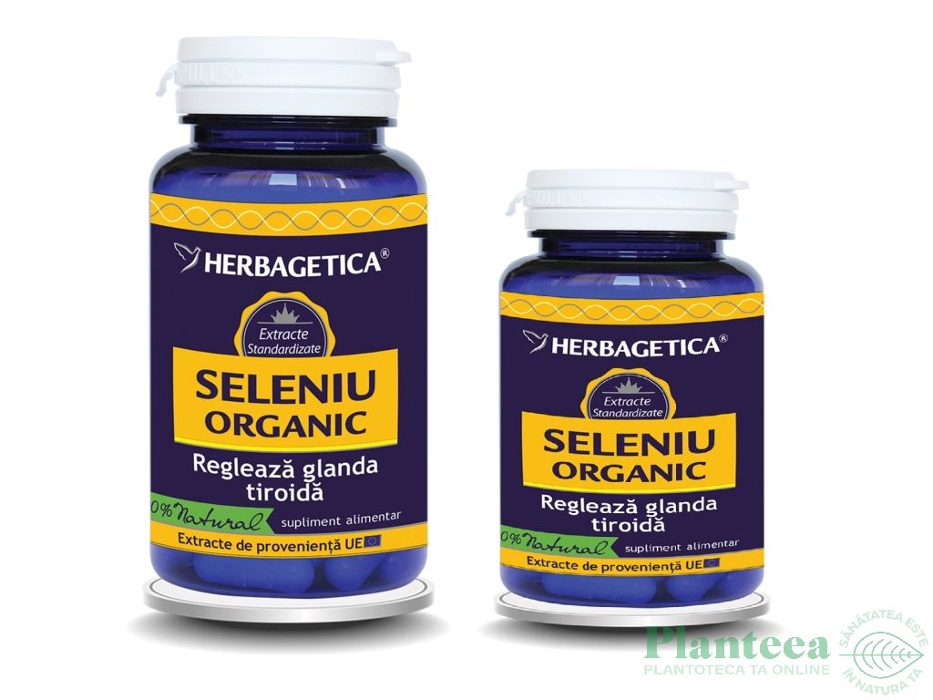 Pachet Seleniu organic 60+30cps - HERBAGETICA