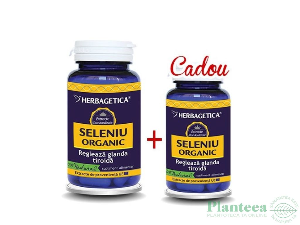 Pachet Oncology stem+Seleniu organic 60+30cps - HERBAGETICA