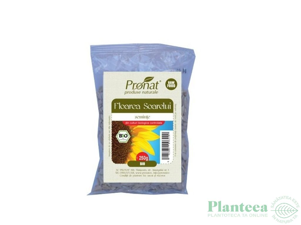 Seminte fl soarelui eco 250g - PRONAT