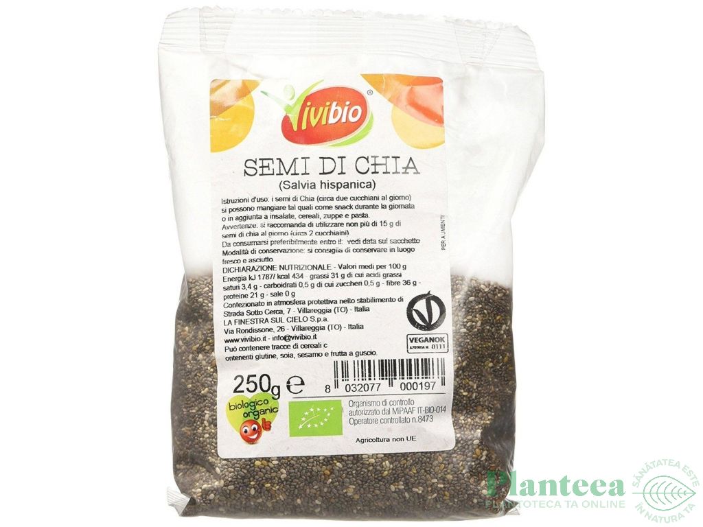 Seminte chia eco 250g - VIVIBIO