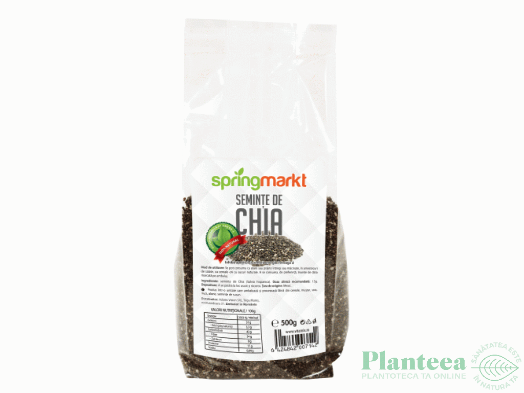 Seminte chia 500g - SPRINGMARKT