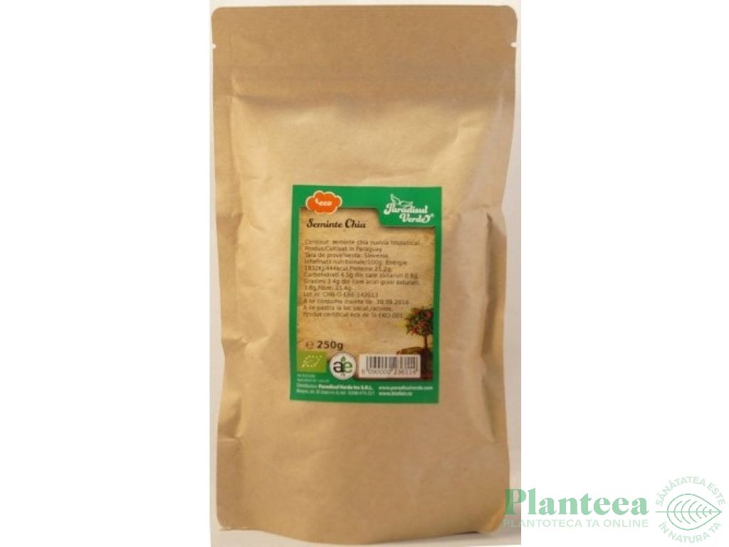 Seminte chia S eco 250g - PARADISUL VERDE