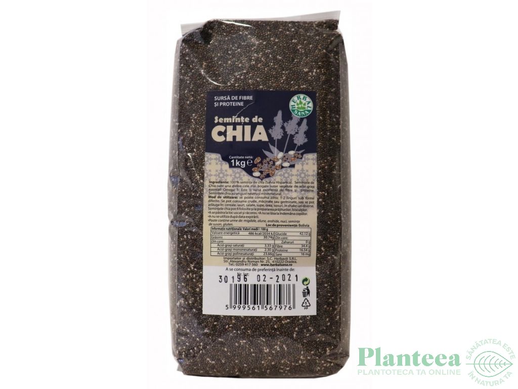 Seminte chia 1kg - HERBAL SANA