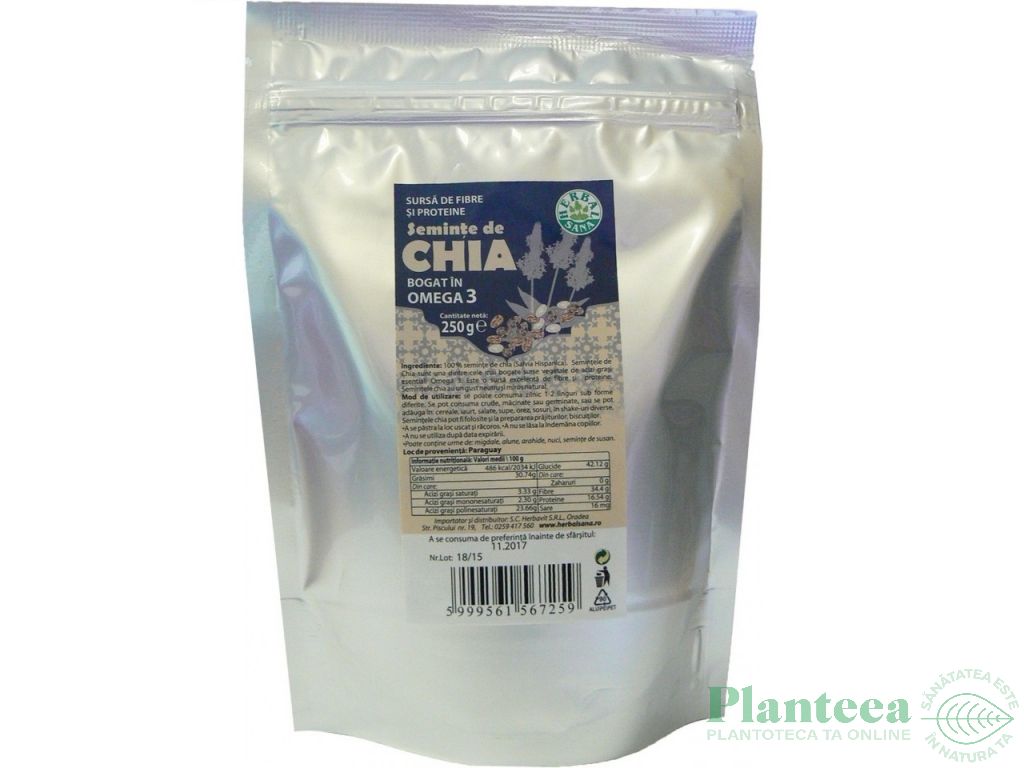 Seminte chia 250g - HERBAL SANA