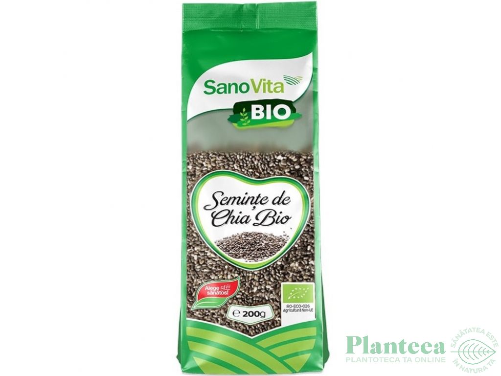 Seminte chia bio 200g - SANOVITA