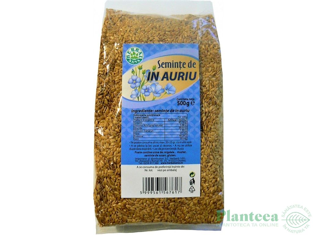 Seminte in auriu 500g - HERBAL SANA