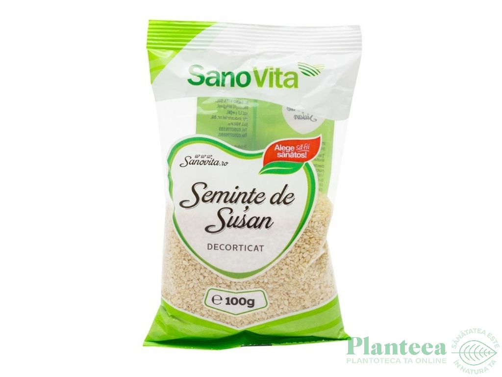 Seminte susan decorticat 100g - SANOVITA