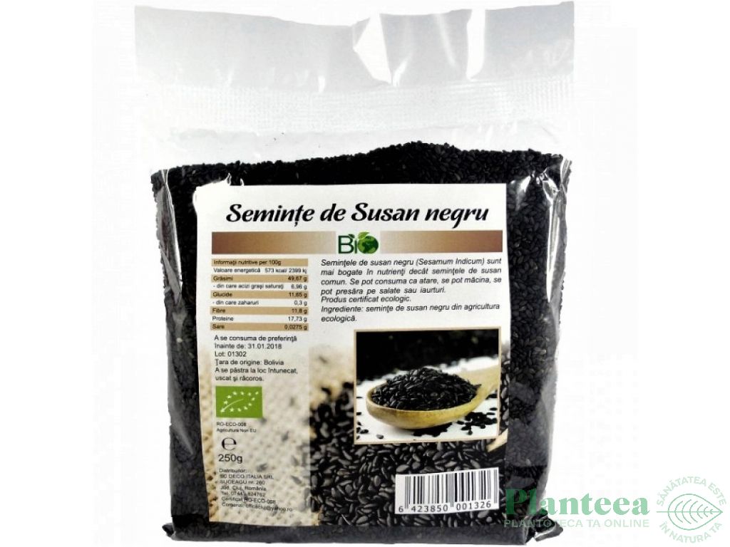 Seminte susan negru 250g - DECO ITALIA