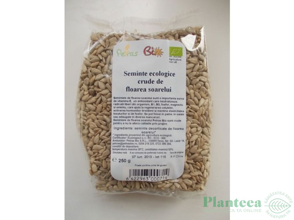 Seminte fl soarelui 250g - PETRAS BIO