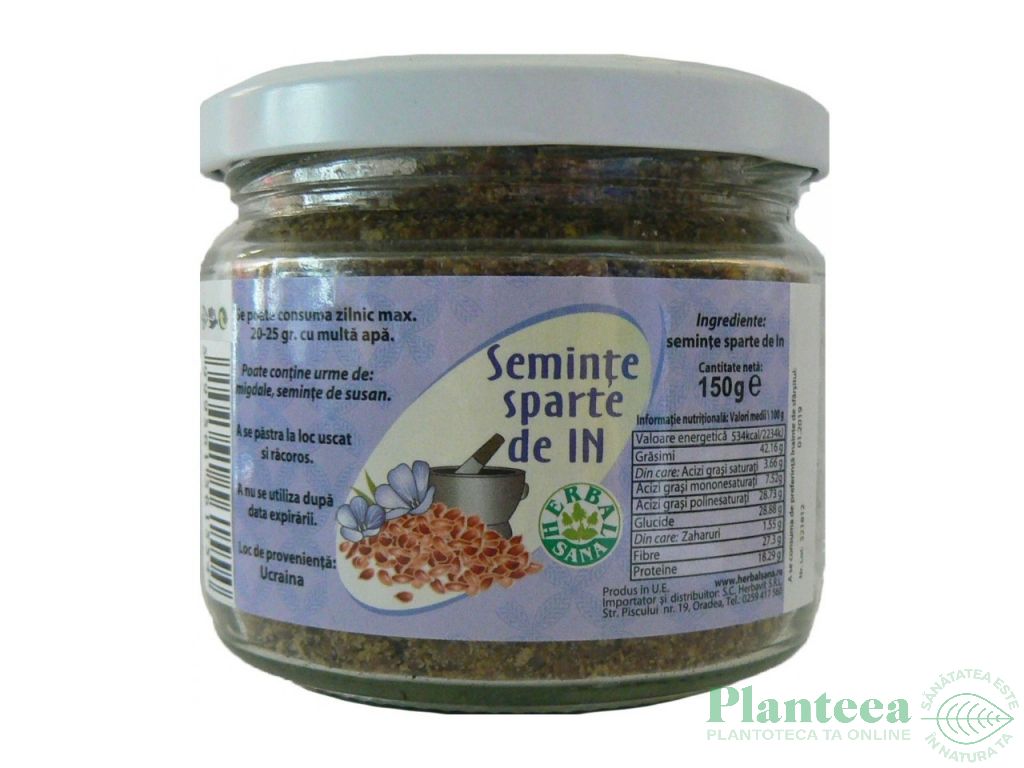 Seminte in maro sparte borcan 150g - HERBAL SANA