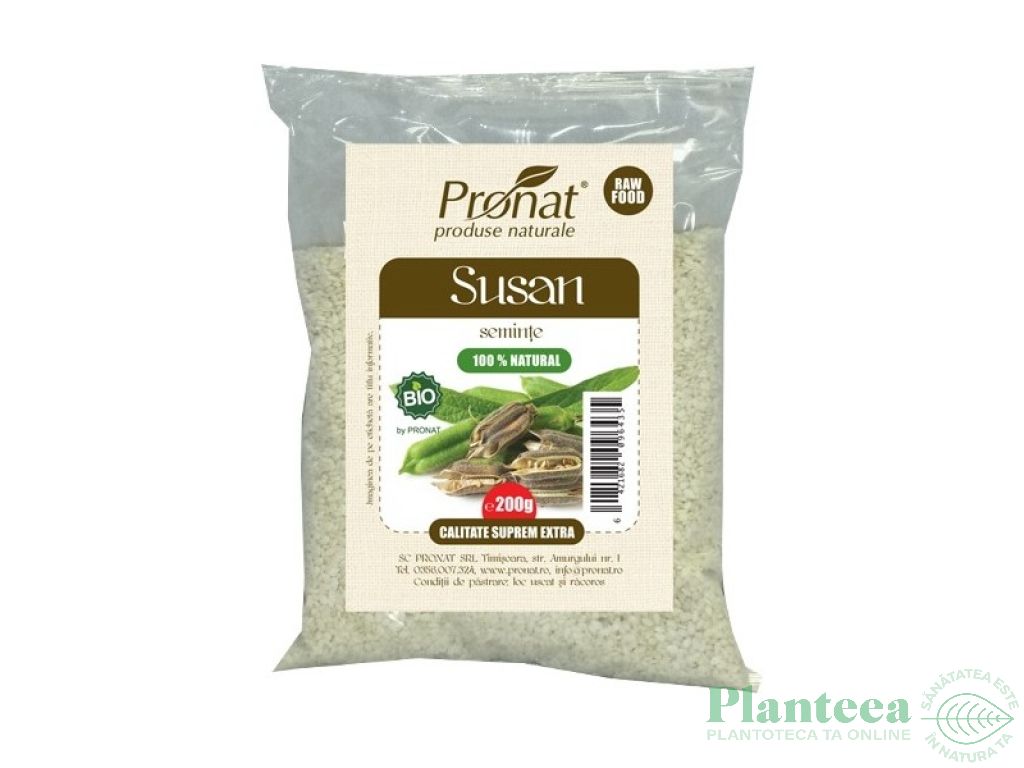 Seminte susan decorticat eco 200g - PRONAT