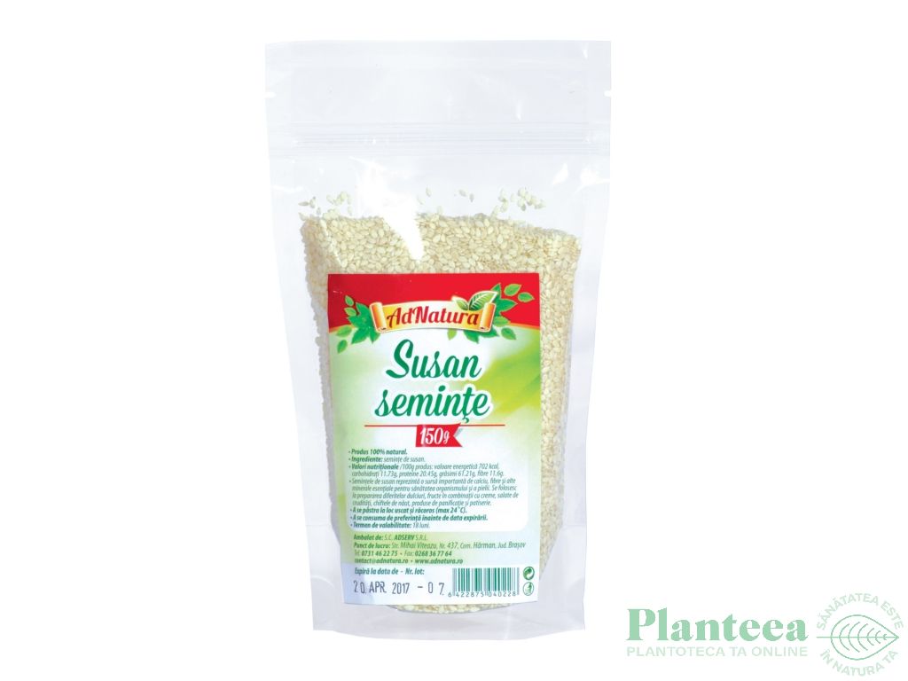 Seminte susan decorticat 150g - SANONATUR