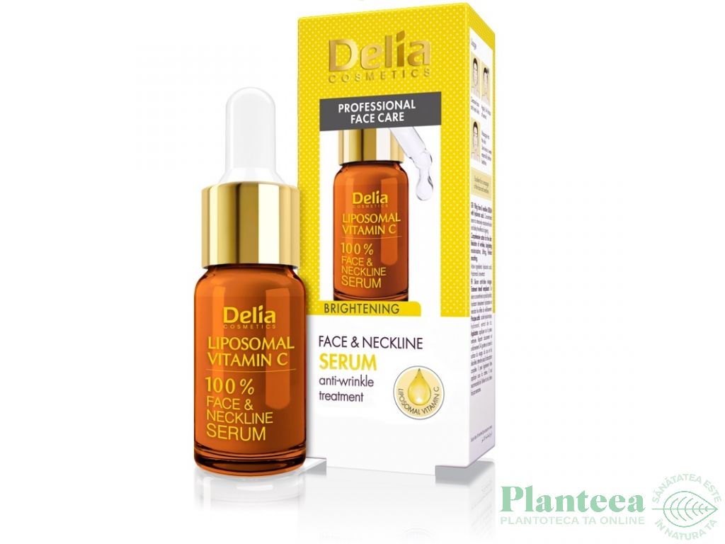 Ser fata decolteu vitamina C lipozomala 10ml - DELIA