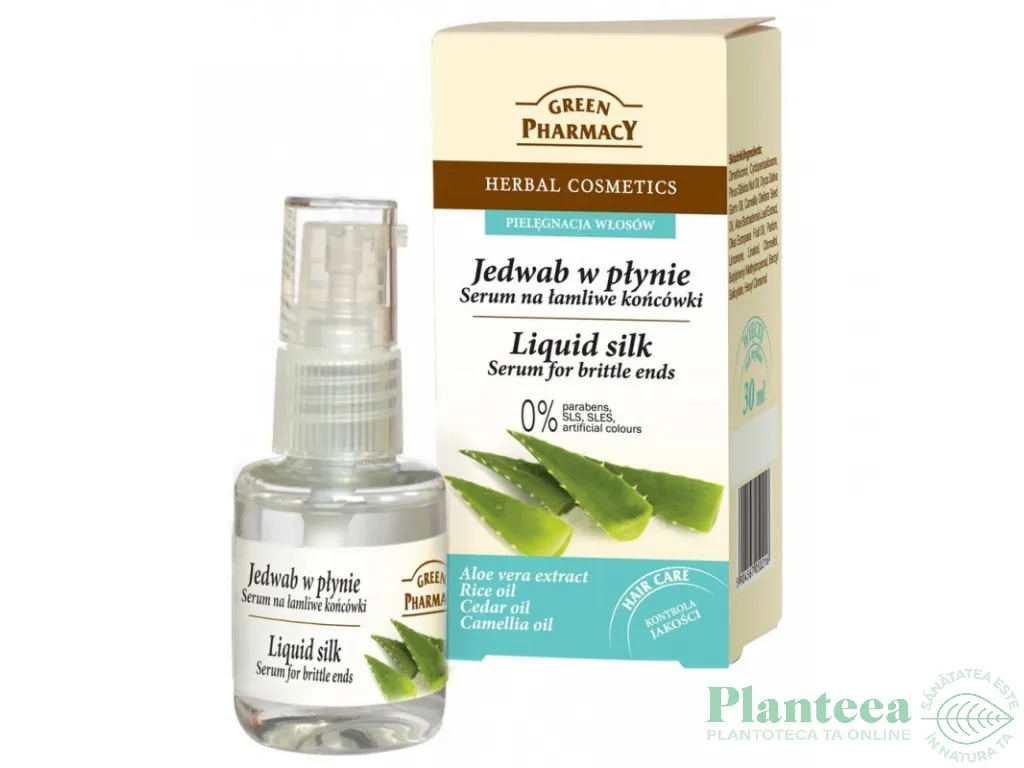 Ser par varfuri fragile deteriorate aloe vera 30ml - GREEN PHARMACY