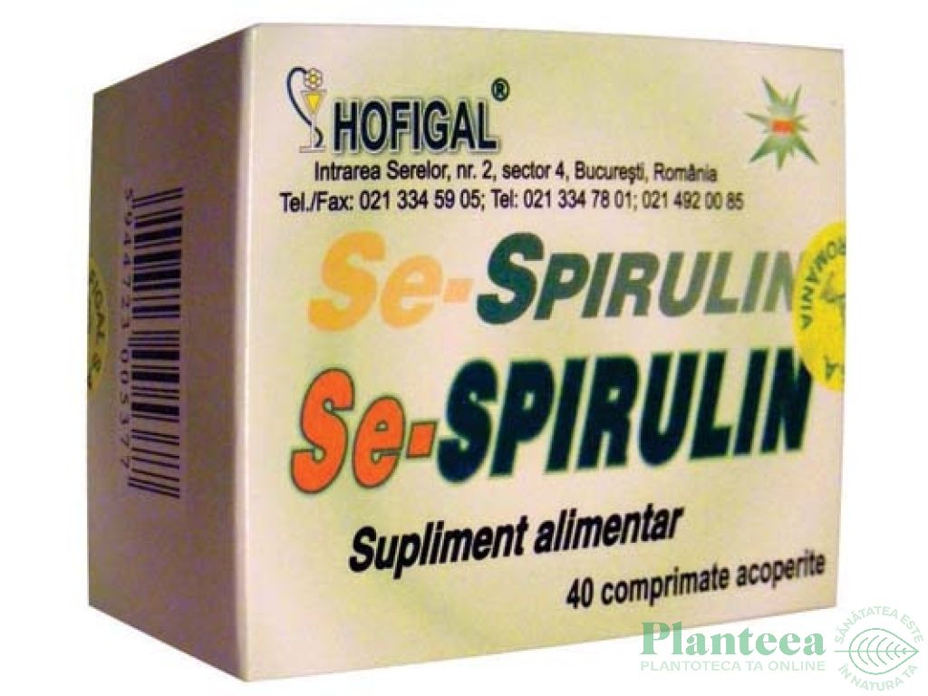 Se spirulin 40cp - HOFIGAL