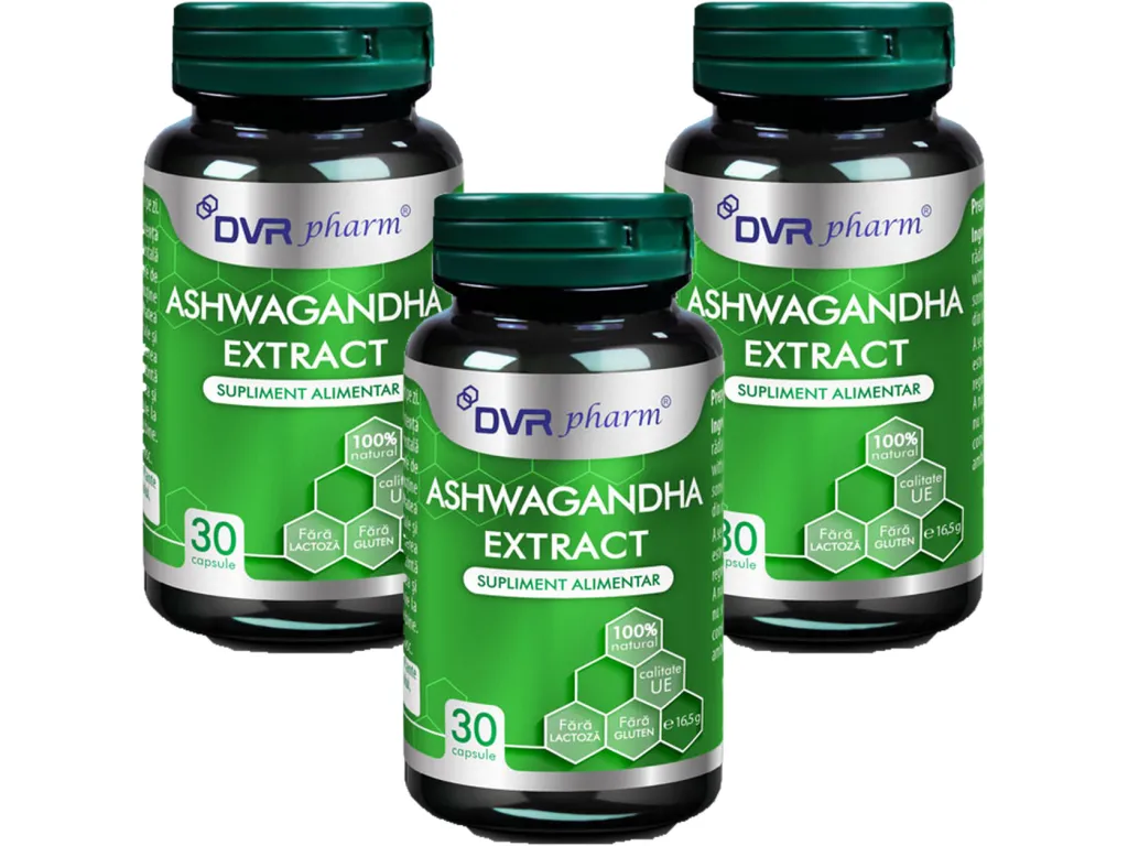 Set Ashwagandha extract 3x30cps - DVR PHARM
