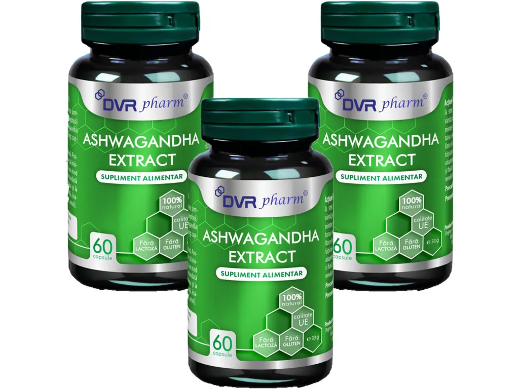 Set Ashwagandha extract 3x60cps - DVR PHARM