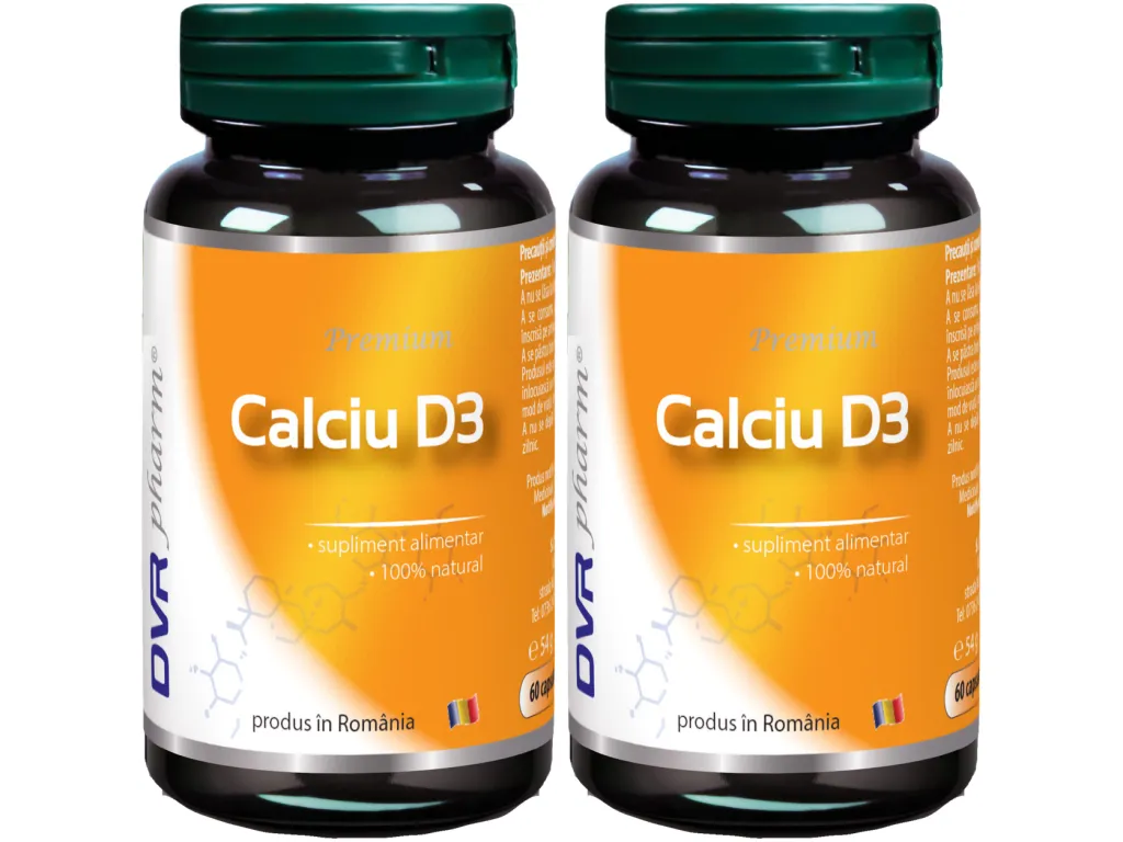 Set Calciu D3 2x60cps - DVR PHARM