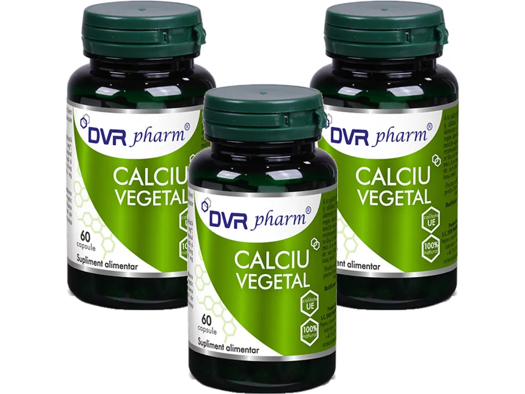 Set Calciu vegetal 3x60cps - DVR PHARM