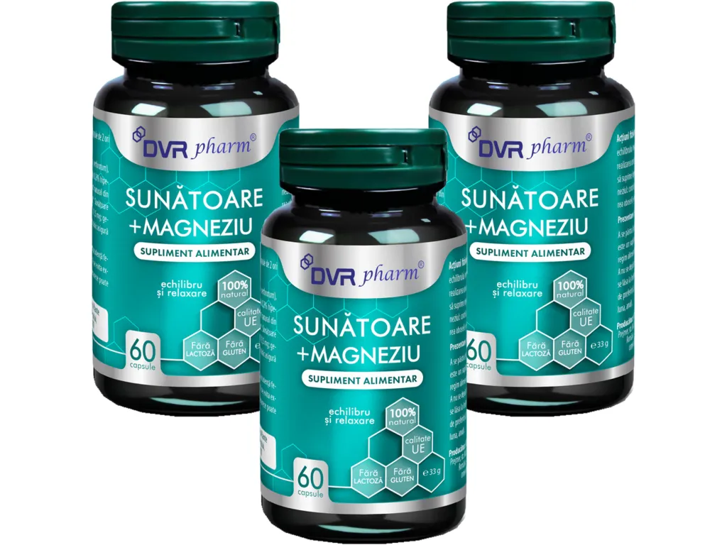Set Sunatoare Magneziu 3x60cps - DVR PHARM