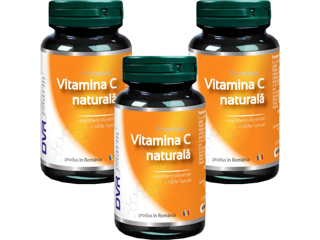 Set Vitamina C naturala 3x60cps - DVR PHARM