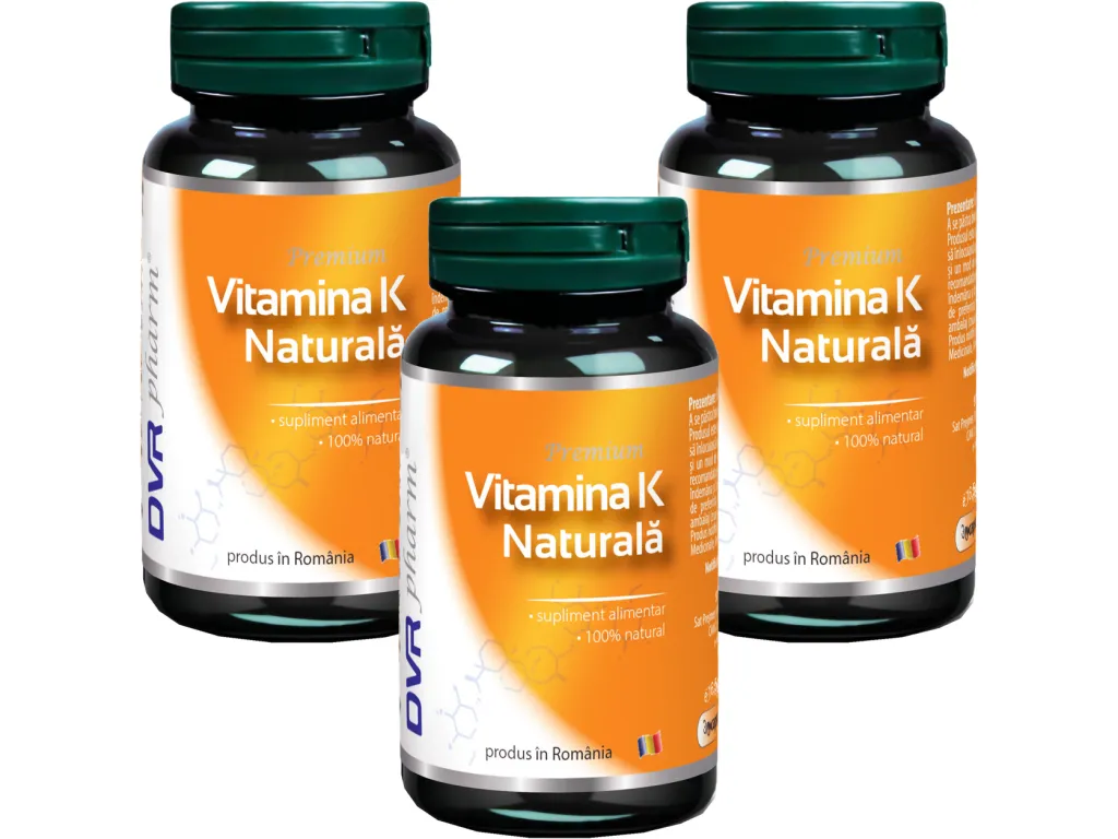 Set Vitamina K naturala 3x30cps - DVR PHARM