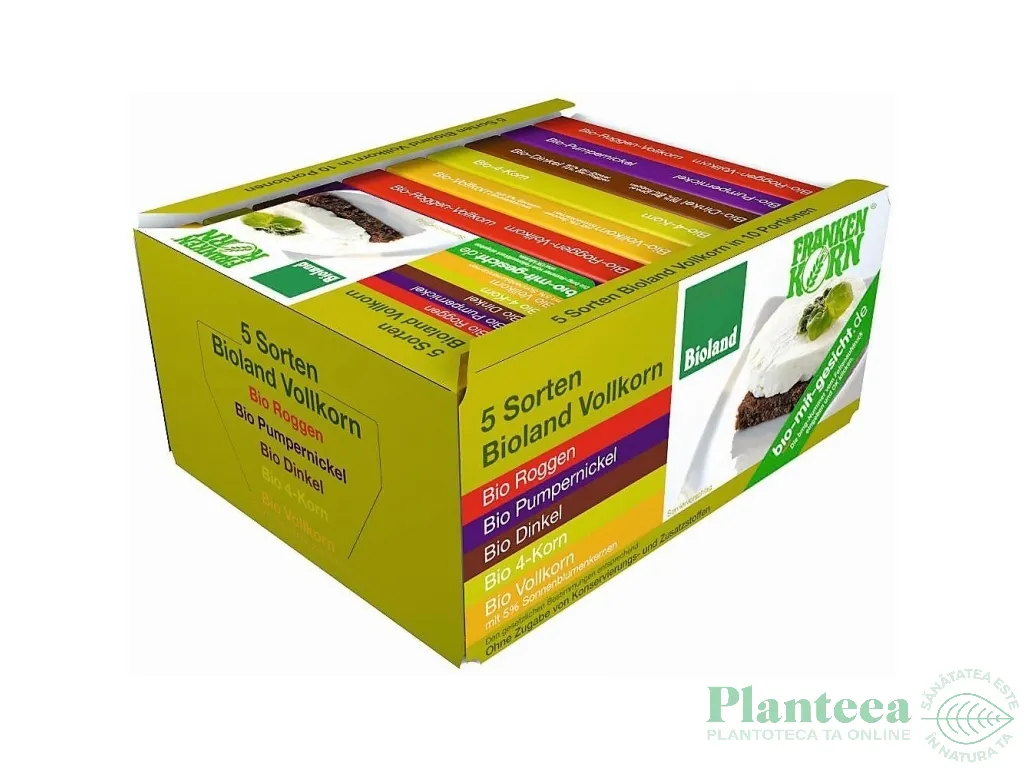 Paine integrala 5 sortimente feliata eco 500g - FRANKENKORN