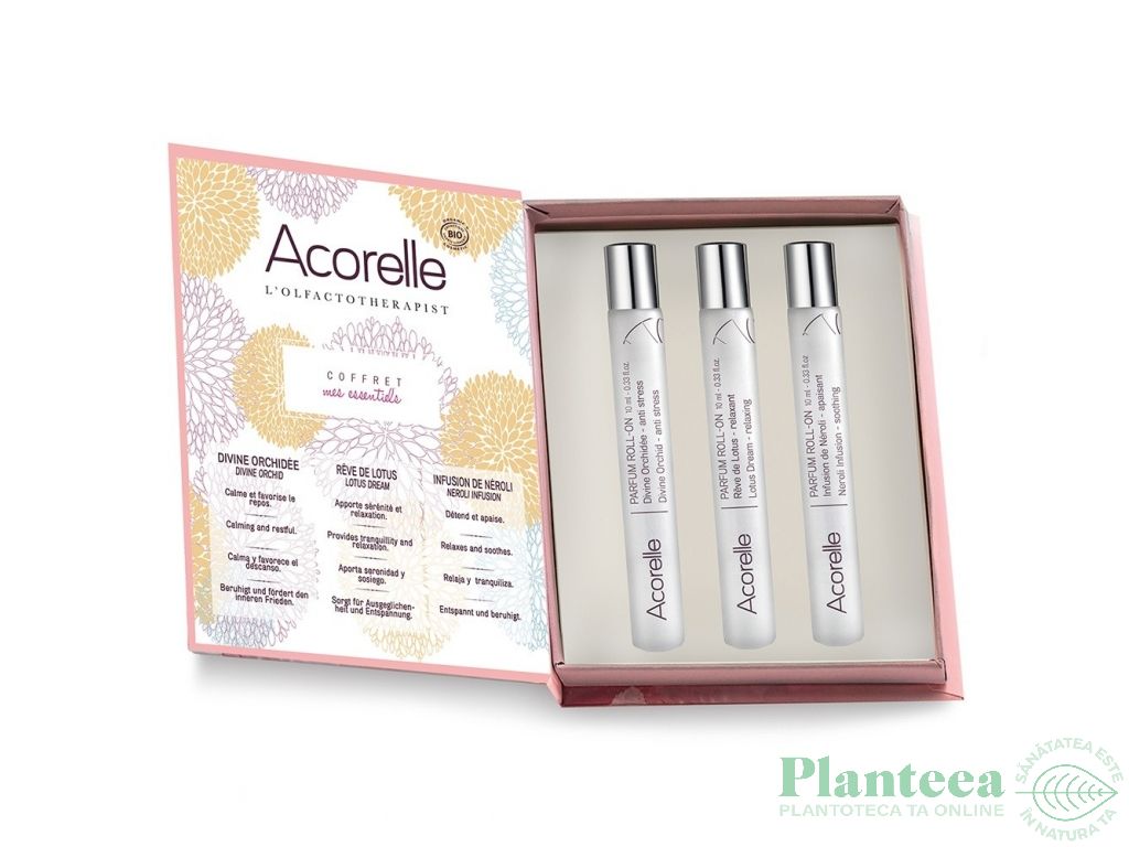 Set cadou Essentieles roll on apa parfum 3x10ml - ACORELLE