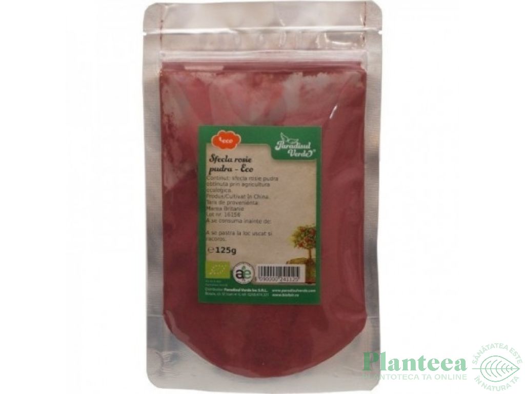 Pulbere sfecla rosie eco 125g - PARADISUL VERDE