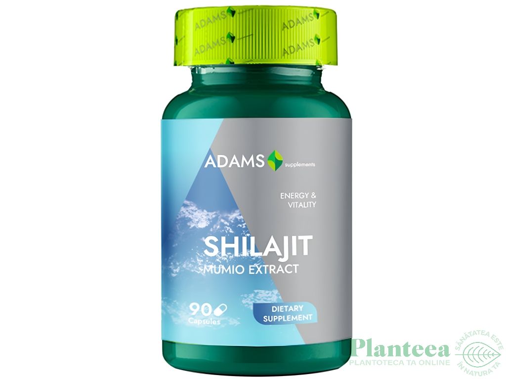 Shilajit mumio 400mg 90cps - ADAMS SUPPLEMENTS