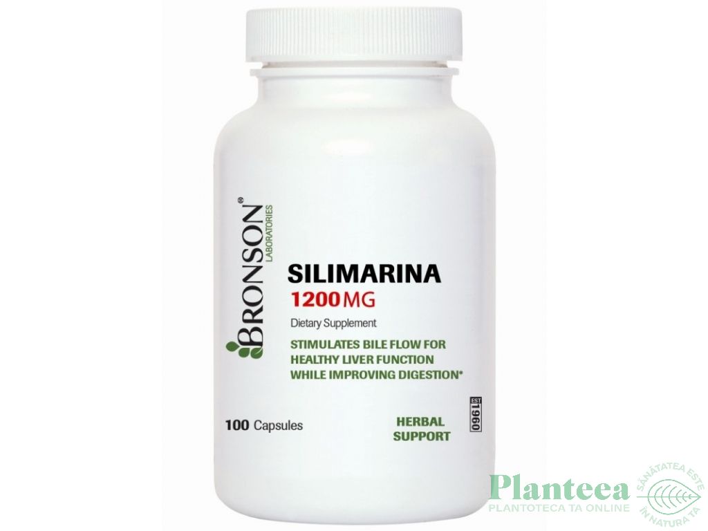 Silimarina 1200mg 100cps - BRONSON