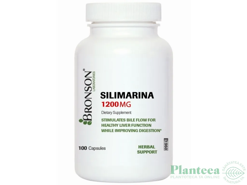 Silimarina 1200mg 100cps - BRONSON
