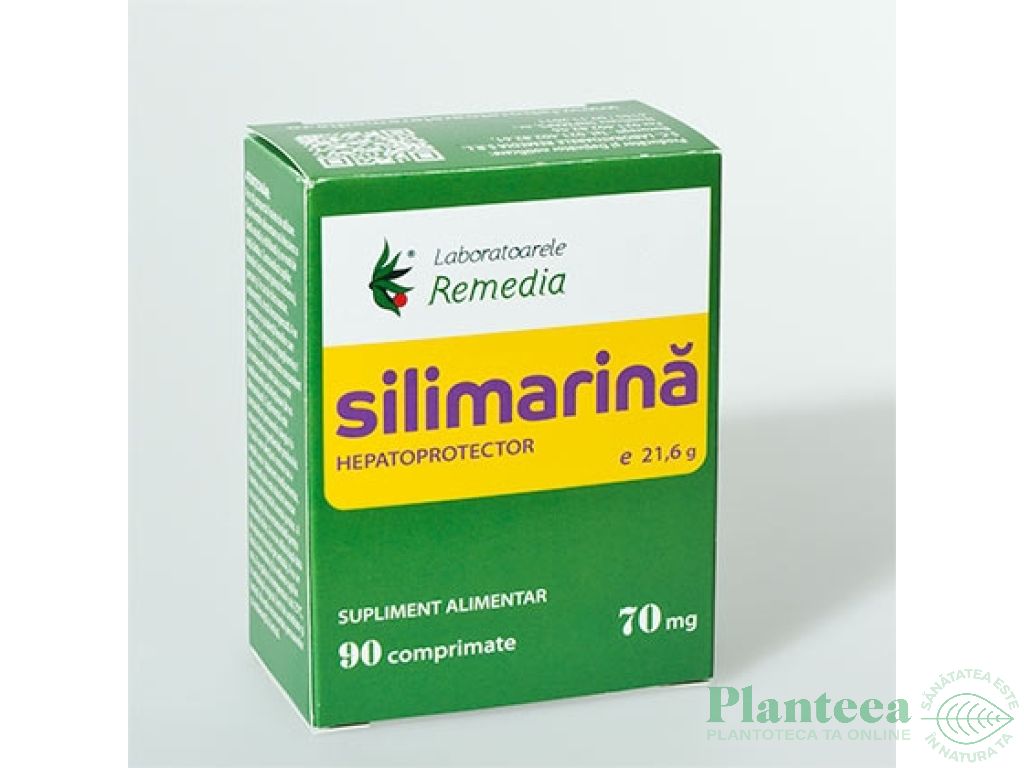 Silimarina forte 70mg 90cp - REMEDIA