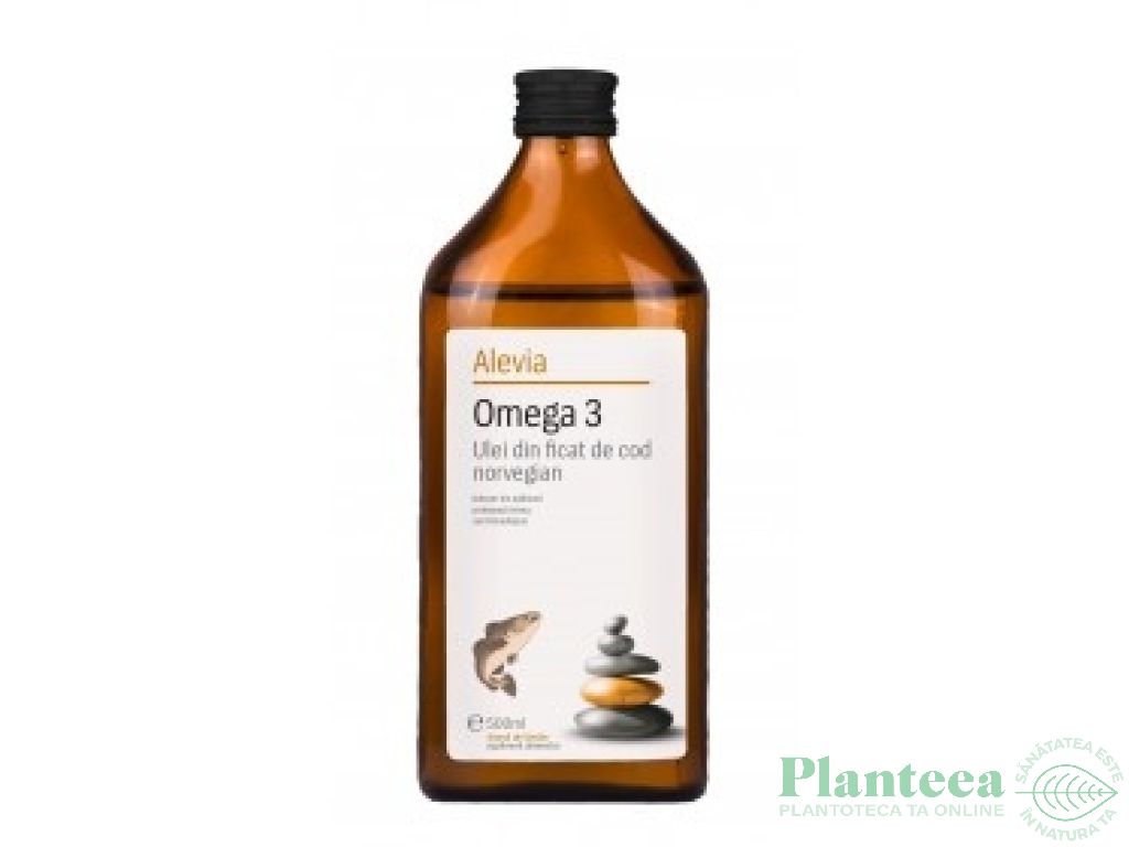 Ulei ficat cod norvegian omega3 500ml - ALEVIA