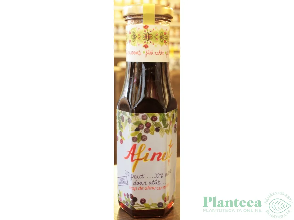 Sirop afine salbatice in miere Afinut 230ml - PRISACA