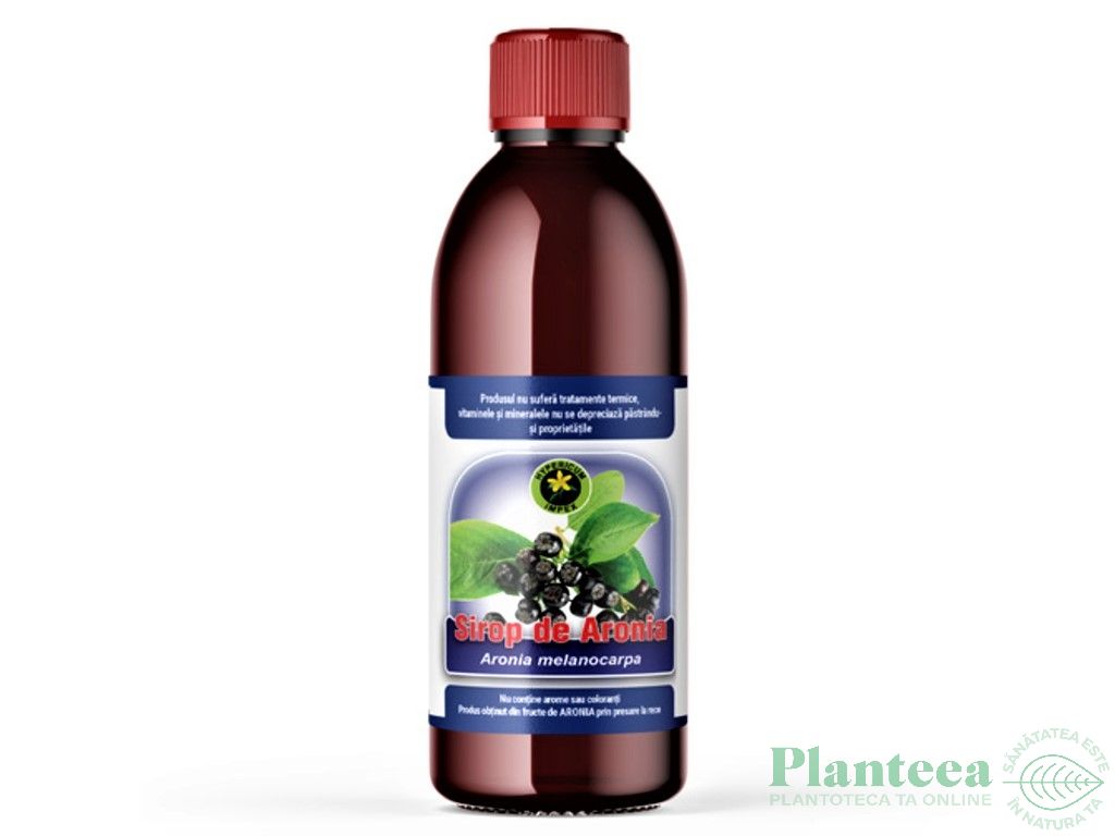 Sirop aronia cu zahar invertit 500ml - HYPERICUM PLANT