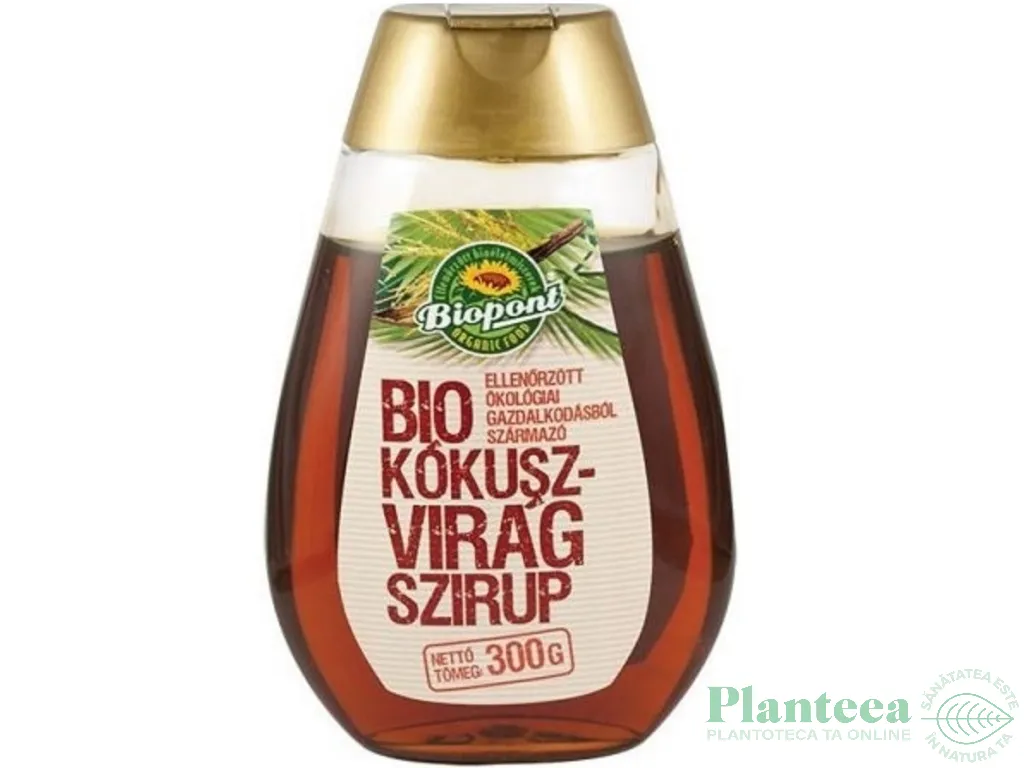 Indulcitor sirop flori cocos eco 300g - BIOPONT
