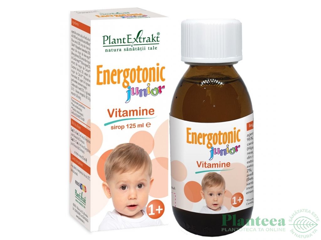 Sirop vitamine Energotonic junior +1an 125ml - PLANTEXTRAKT