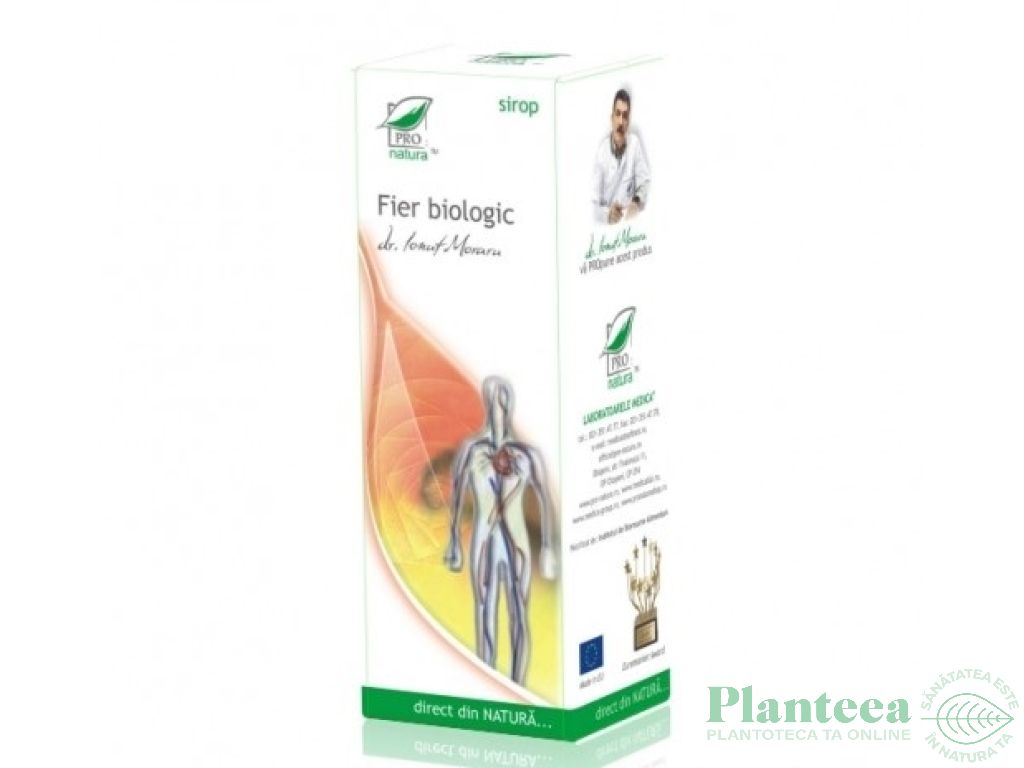 Sirop fier biologic 100ml - MEDICA