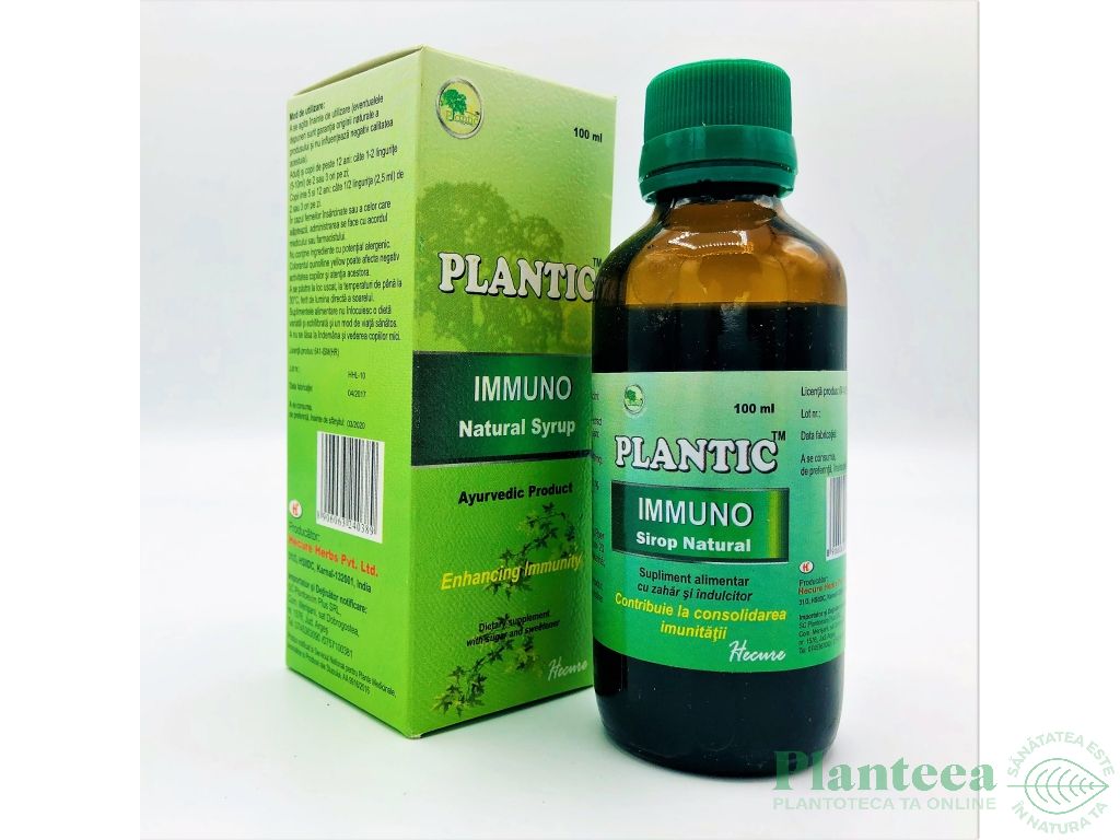 Sirop imunitate Immuno 100ml - PLANTIC