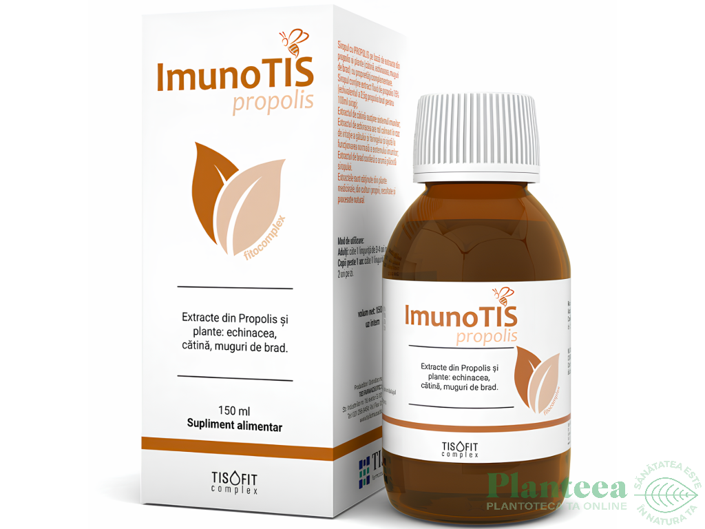 Sirop fitocomplex ImunoTis propolis TisoFit 150ml - TIS