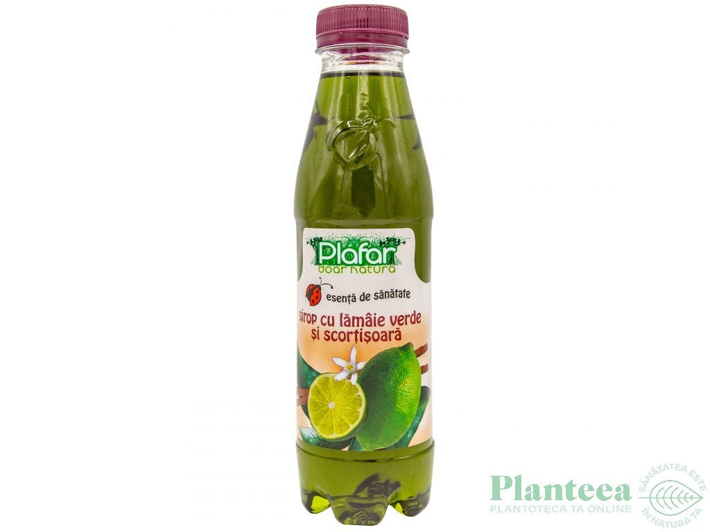 Sirop lamaie verde scortisoara 500ml - PLAFAR