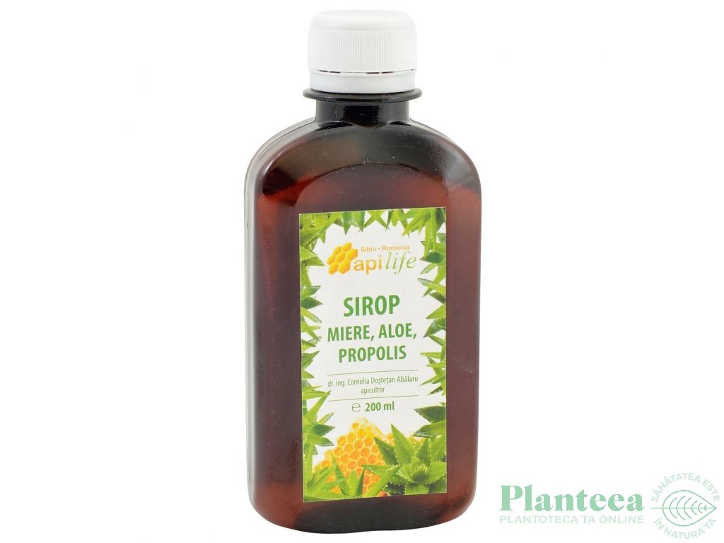 Sirop miere aloe propolis 200ml - APILIFE