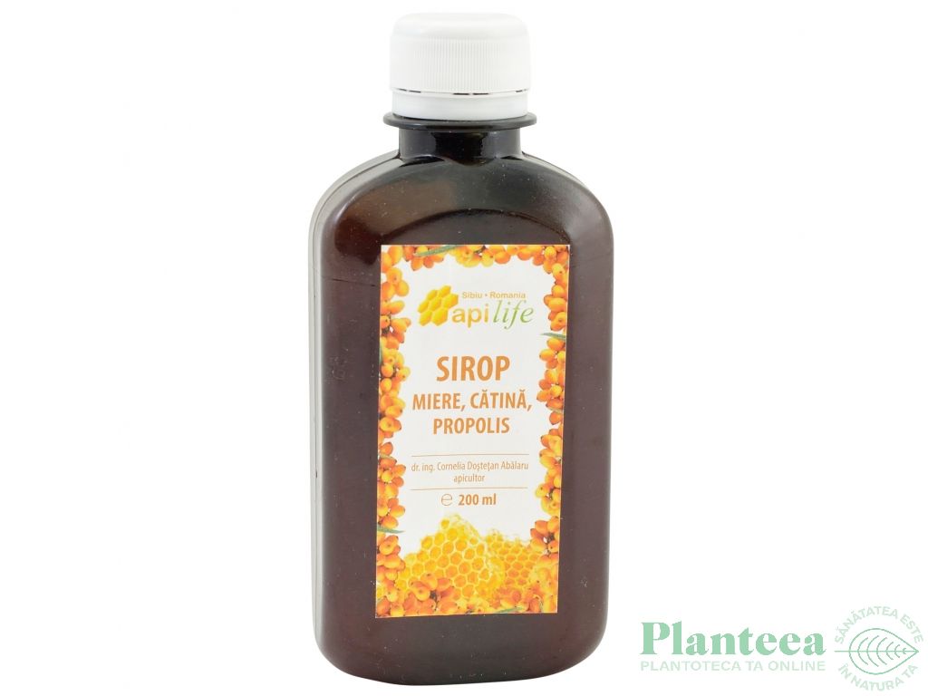 Sirop miere catina propolis 200ml - APILIFE